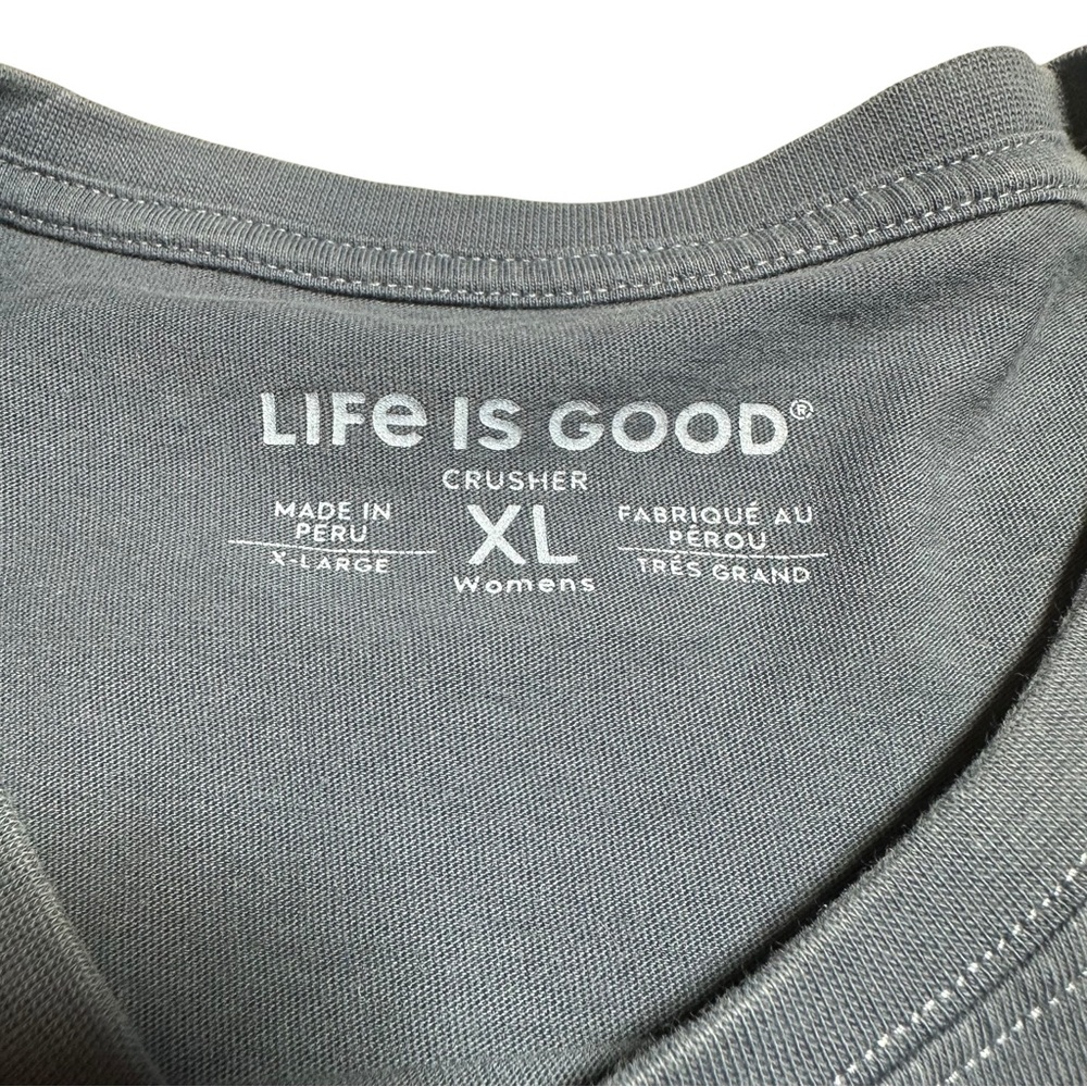 Life is Good Navy Blue Amman Fall Maple Leaf Long Sleeve Tee Shirt XL - Picture 6 of 6